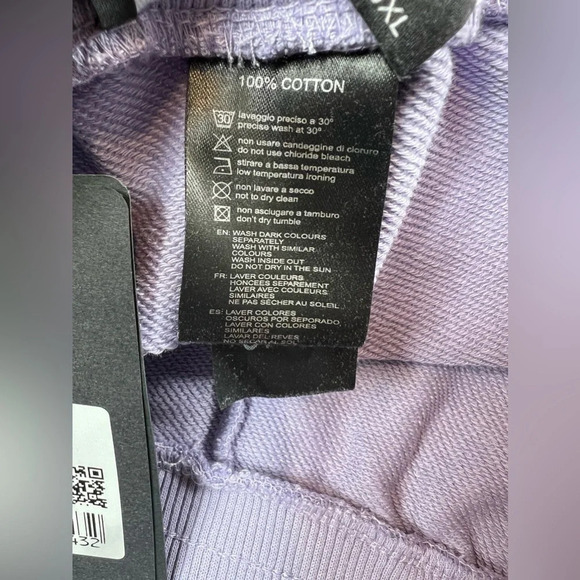 Avenue George V Paris Mens Drawstring Shorts Lila Rhinestone Skull Size 3XL - Picture 9 of 11